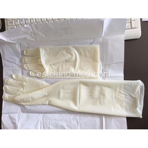 Guantes ginecológicos médicos desechables de látex estéril